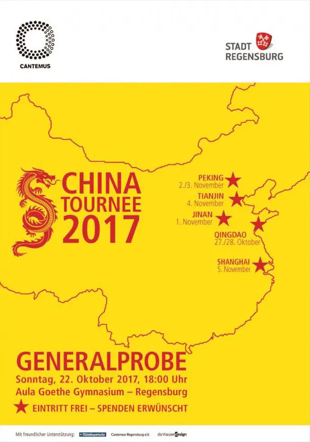 Generalprobe der Chinatournee 2017